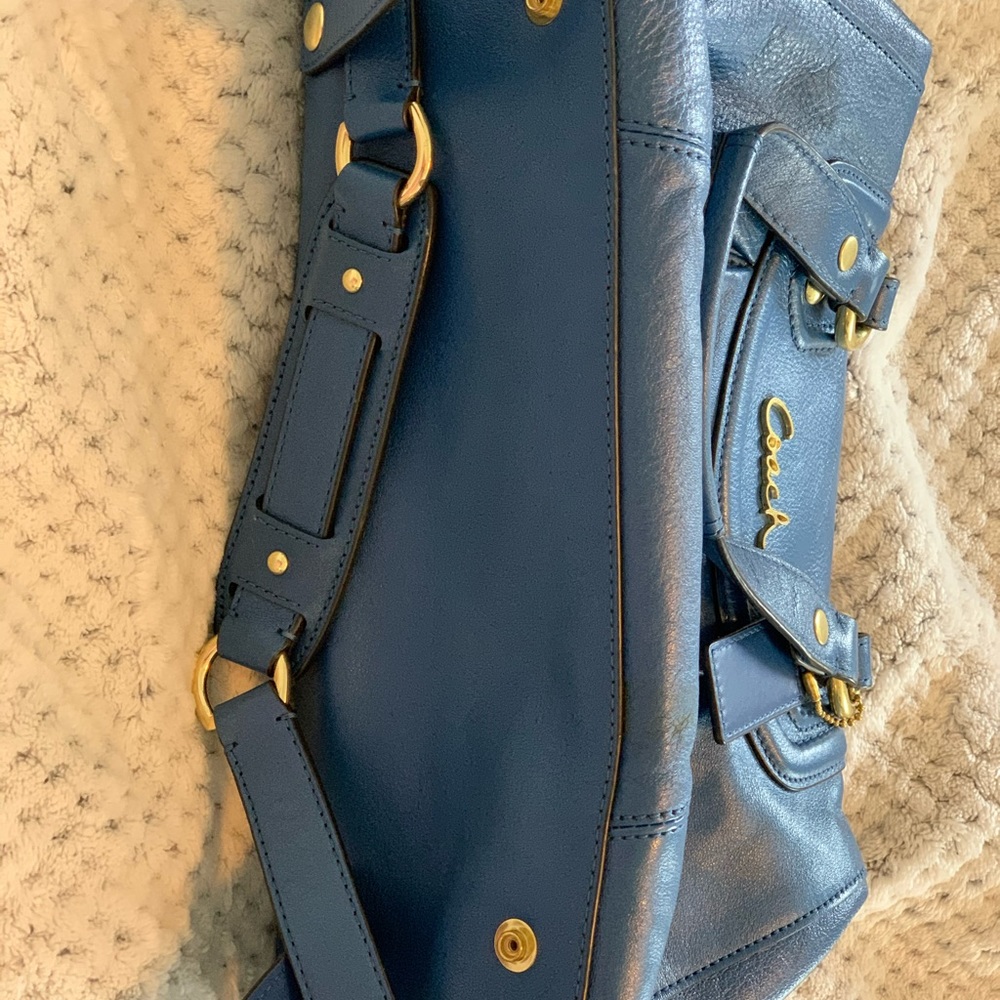 Vintage Coach Ashley Satchel-Stunning blue! - Picture 2 of 3